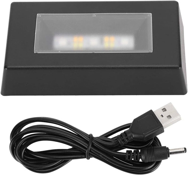 Chazcool LED Light Base, 7 Color Light Base for Glass Art 3D Crystal Stand, Rectangle Display Stand with USB Cable - Image 1